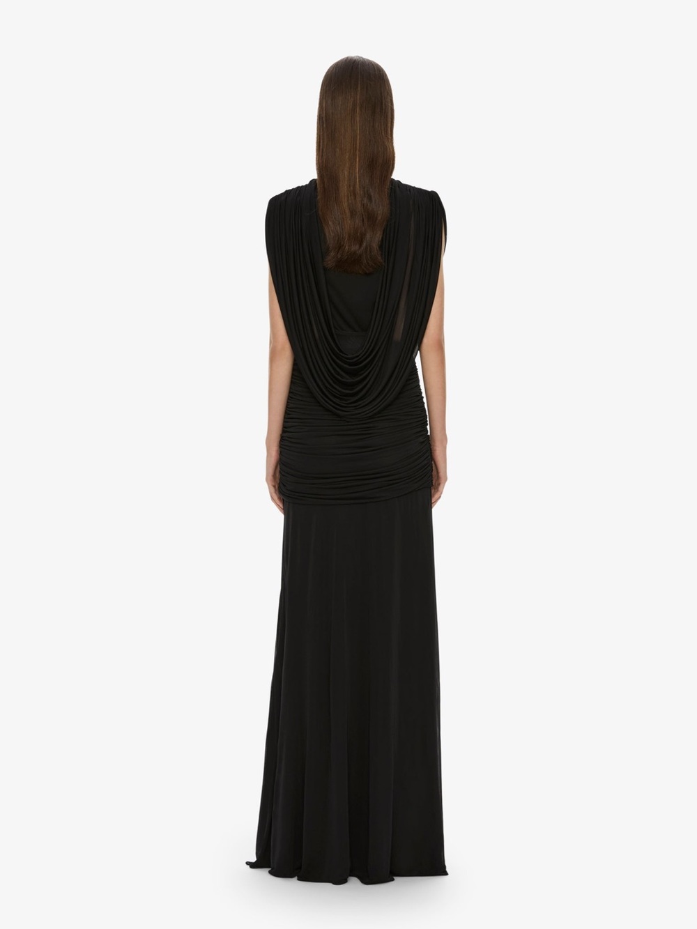 Christopher Esber Black Plunging Draped Maxi Gown - Picture 4 of 4
